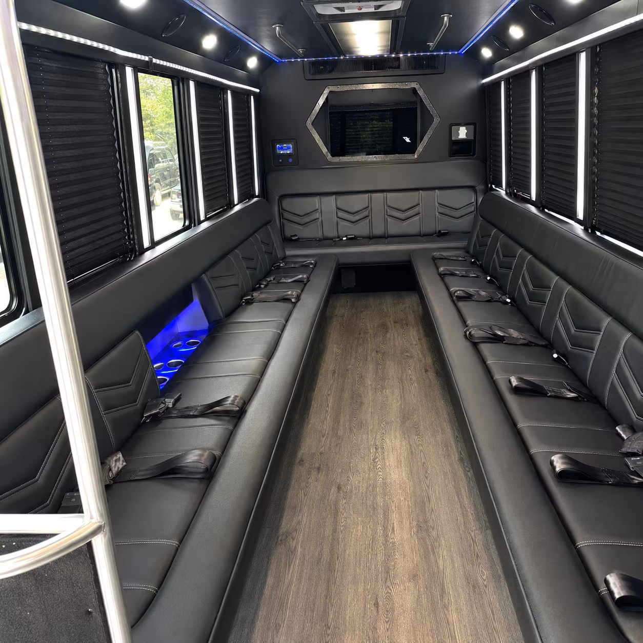 Jacksonville Birthday, Sweet 16, & Quinceañera Transportation party bus exterior