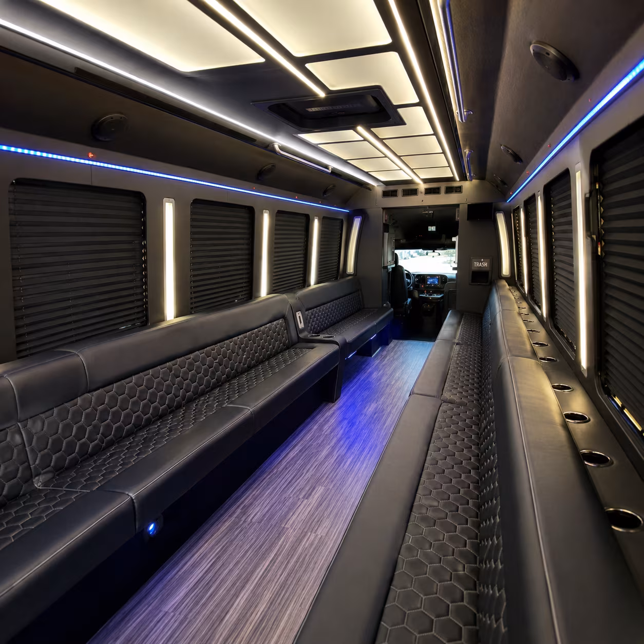 Jacksonville Birthday, Sweet 16, & Quinceañera Transportation party bus exterior