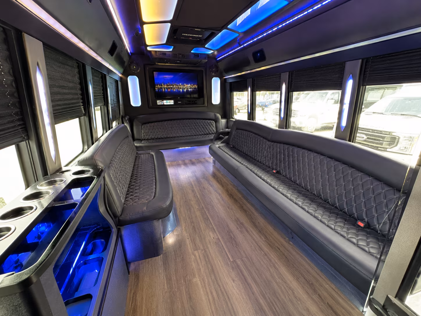 Jacksonville Concert & Music Festival Transportation party bus interior